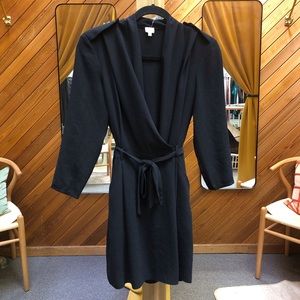 Wilfred Black Franca Wrap Dress